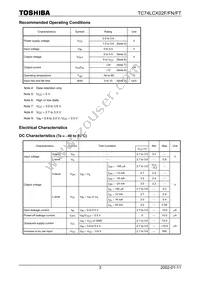 TC74LCX02FT(EL) Datasheet Page 3