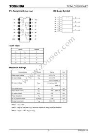 TC74LCX32FT(EL) Datasheet Page 2