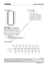 TC74LCX373FTELM Datasheet Page 2