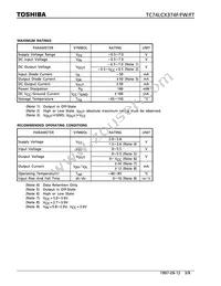 TC74LCX374FTELM Datasheet Page 3