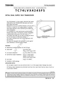 TC74LVX4245FS(EL Datasheet Cover