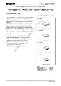 TC74VHC00FTELM Datasheet Cover