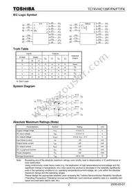 TC74VHC139FTELM Datasheet Page 2