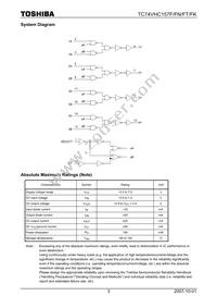 TC74VHC157FTEL Datasheet Page 3