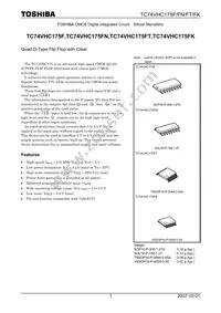 TC74VHC175FTEL Datasheet Cover