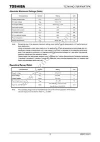 TC74VHC175FTEL Datasheet Page 3