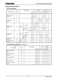 TC74VHC175FTEL Datasheet Page 4