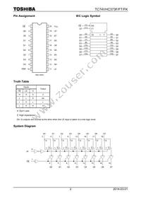 TC74VHC373FT(EL Datasheet Page 2