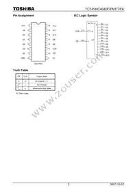 TC74VHC4040FT(EL Datasheet Page 2
