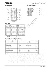 TC74VHC74FTELM Datasheet Page 2