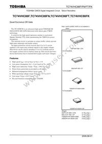 TC74VHC86FTELM Datasheet Cover