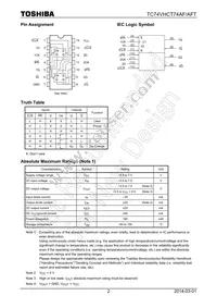 TC74VHCT74AFTEL Datasheet Page 2