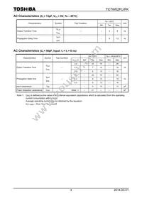 TC7W02FUTE12LF Datasheet Page 4