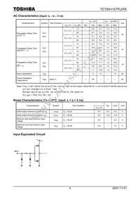TC7WH157FU(TE12L) Datasheet Page 4
