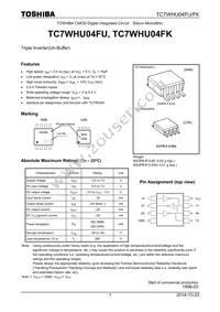 TC7WHU04FU(TE12L) Datasheet Cover