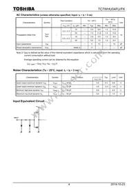 TC7WHU04FU(TE12L) Datasheet Page 4