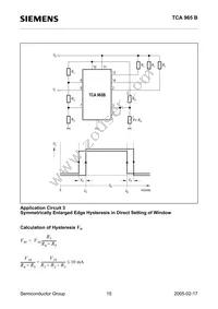 TCA965B Datasheet Page 15