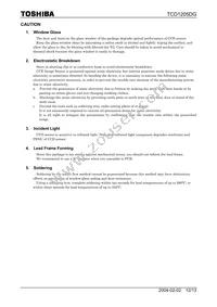 TCD1205DG(8Z Datasheet Page 12