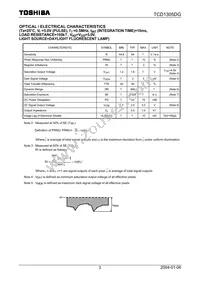 TCD1305DG(8Z Datasheet Page 3
