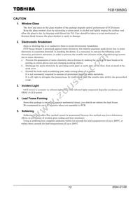 TCD1305DG(8Z Datasheet Page 12