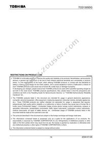 TCD1305DG(8Z Datasheet Page 14