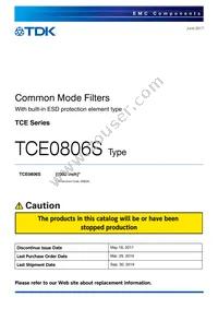 TCE0806S-500-2P Datasheet Cover