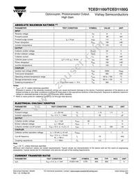 TCED1100G Datasheet Page 2