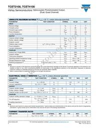 TCET4100G Datasheet Page 2