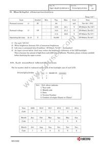 TCG057QVLCS-H50 Datasheet Page 13