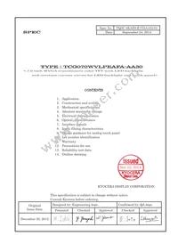 TCG070WVLPEAFA-AA30 Datasheet Cover