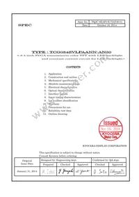 TCG084SVLPAANN-AN30 Datasheet Cover