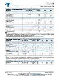 TCLT1600 Datasheet Page 2