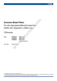 TCM0806S-350-2P-T200 Datasheet Cover