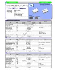 TCO-2111T 491.5200MHZ Datasheet Cover