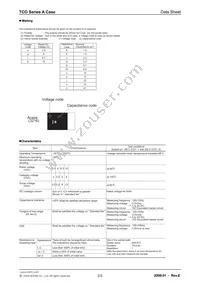 TCOA1A106M8R Datasheet Page 2