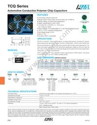 TCQD476M016R0070 Datasheet Cover