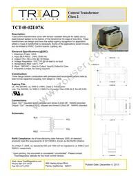TCT40-02E07K-B Datasheet Cover