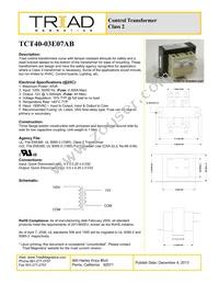 TCT40-03E07AB Datasheet Cover