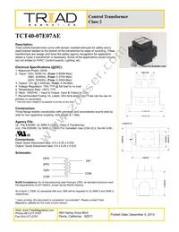 TCT40-07E07AE Datasheet Cover