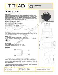TCT50-01E07AE Datasheet Cover