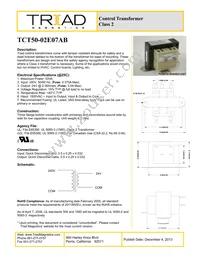 TCT50-02E07AB Datasheet Cover