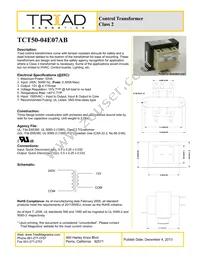 TCT50-04E07AB Datasheet Cover