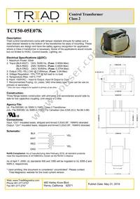 TCT50-05E07K Datasheet Cover