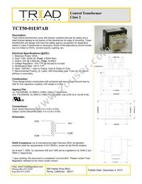 TCT50-07E07AB Datasheet Cover