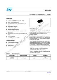 TD350ID Datasheet Cover