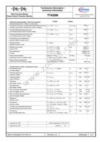 TD430N22KOFTIMHPSA1 Datasheet Page 2