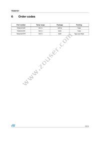 TDA0161FPT Datasheet Page 10