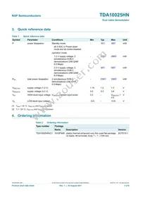 TDA10025HN/C1 Datasheet Page 2