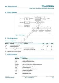 TDA10026HN/C1 Datasheet Page 3