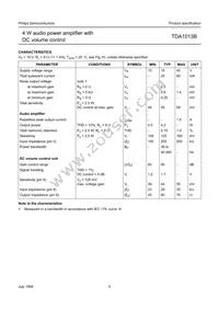 TDA1013B/N2 Datasheet Page 5